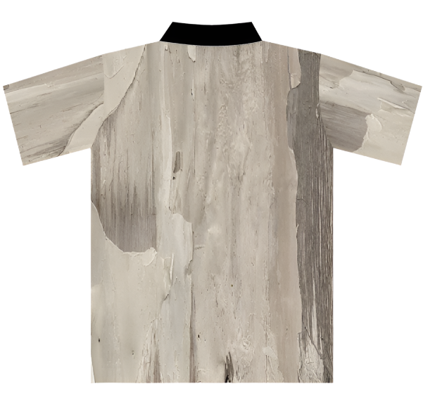 Plain Polos PPB001 - Paperbark Print