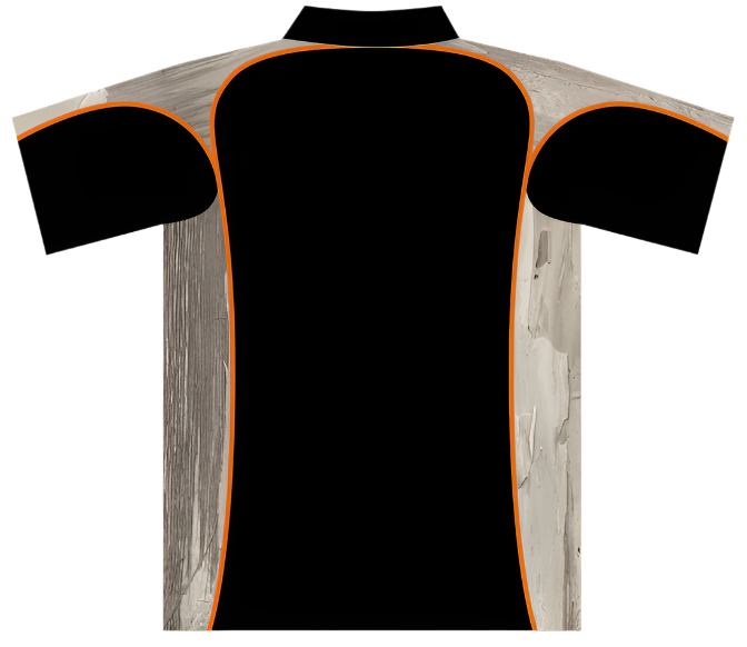 Plain Polos PBW001 Black With White Panel
